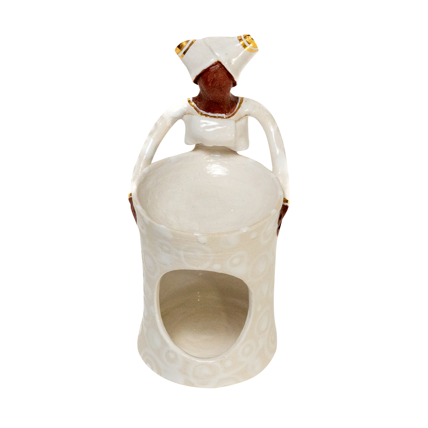 1Lady Angel Oil Burner White+Gold