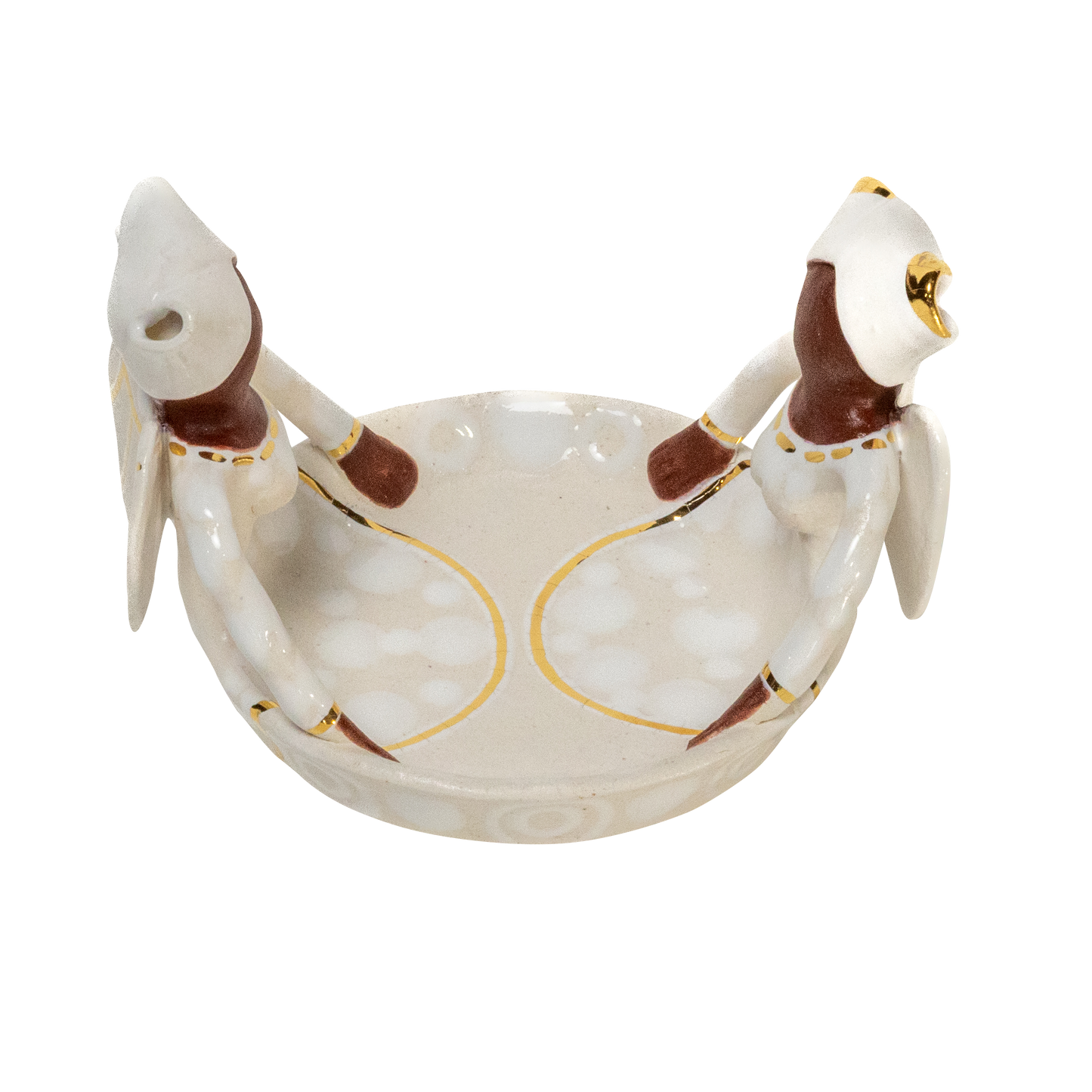 2Lady Angel Ubuntu Bowl White + Gold