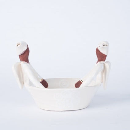 2Lady Angel Ubuntu Bowl White on White