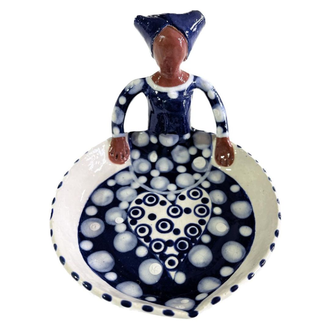 1Lady Tiny Heart Dish Indigo