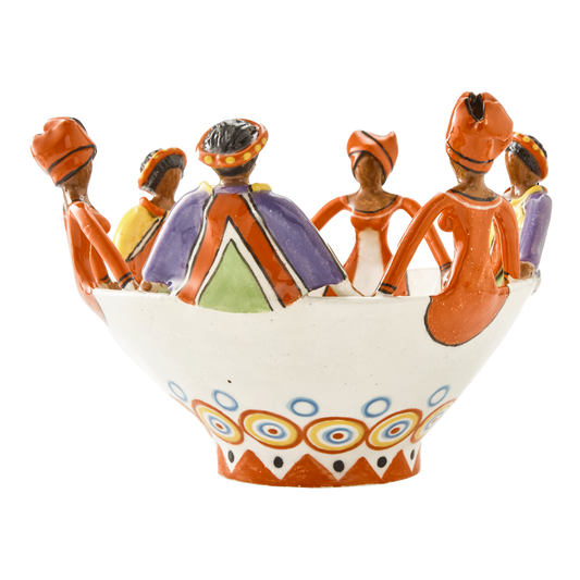 6Lady Women of Africa Ubuntu Bowl Ndebele & Xhosa