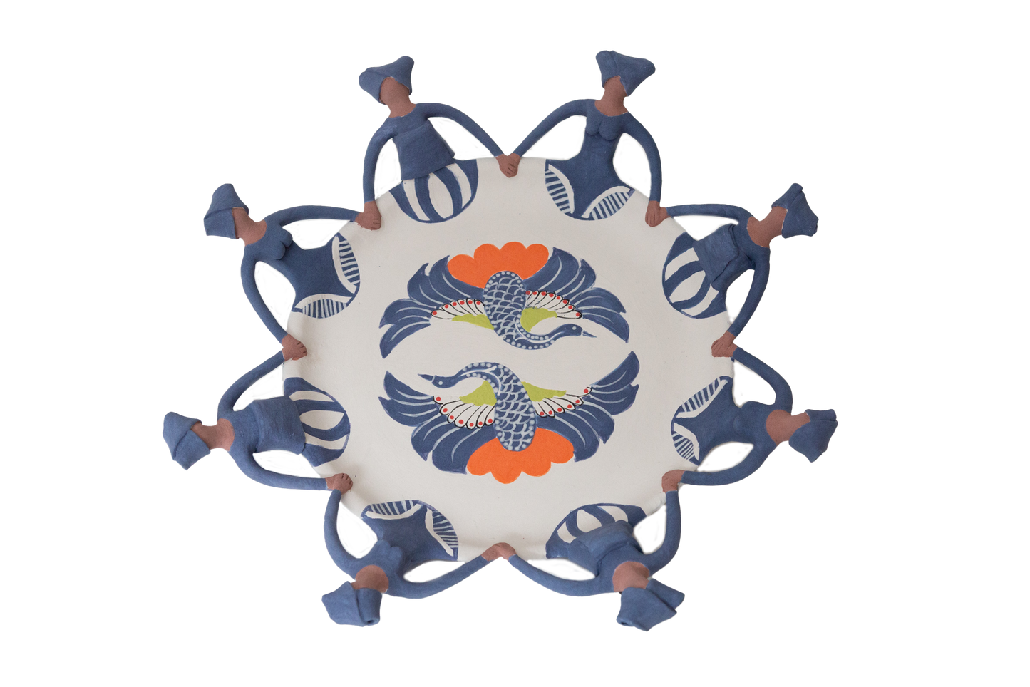 8Lady Ceramic Platter Birds