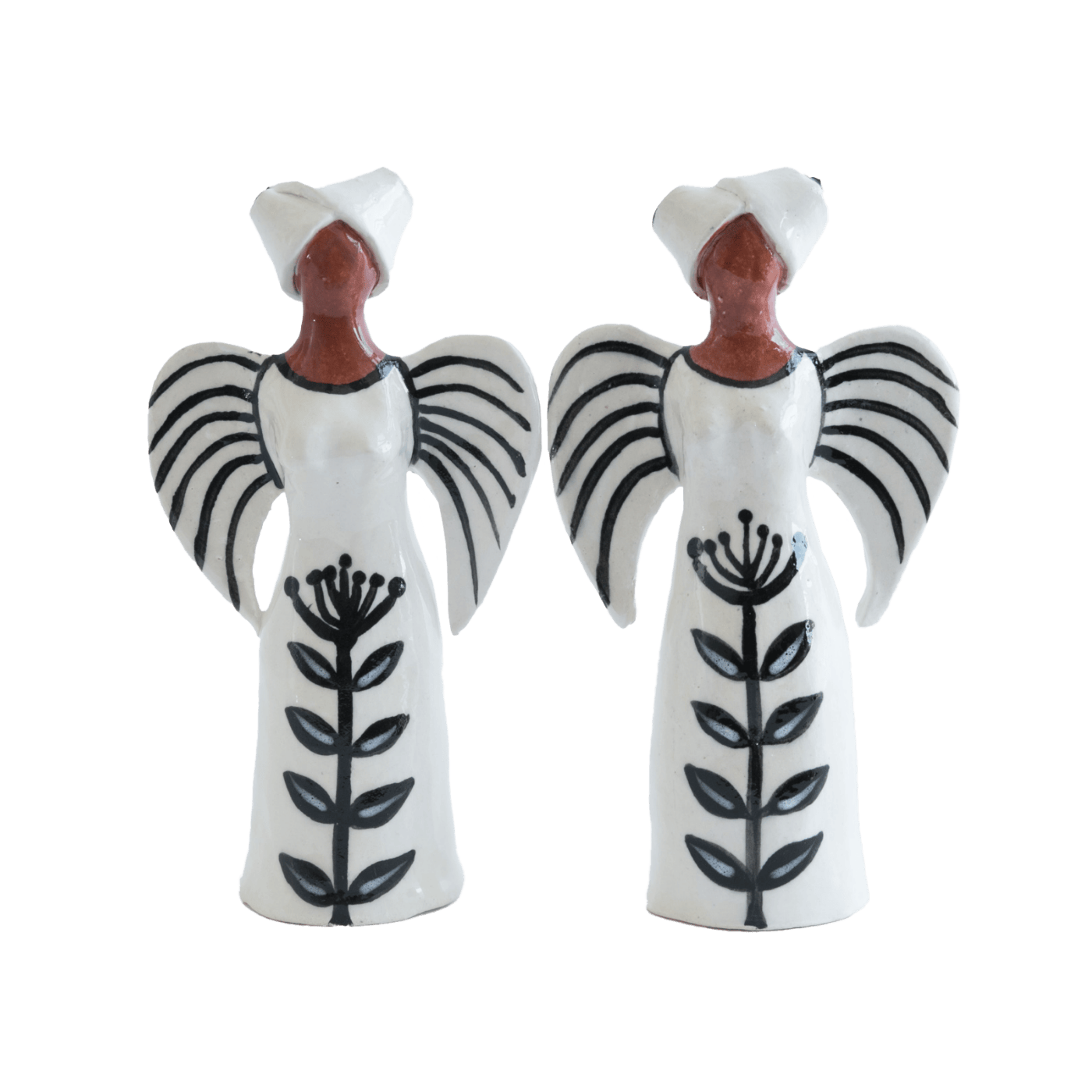 Black on White standing Angel
