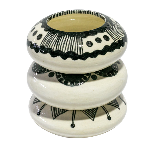 Stacking Bowls | Black & White | Small