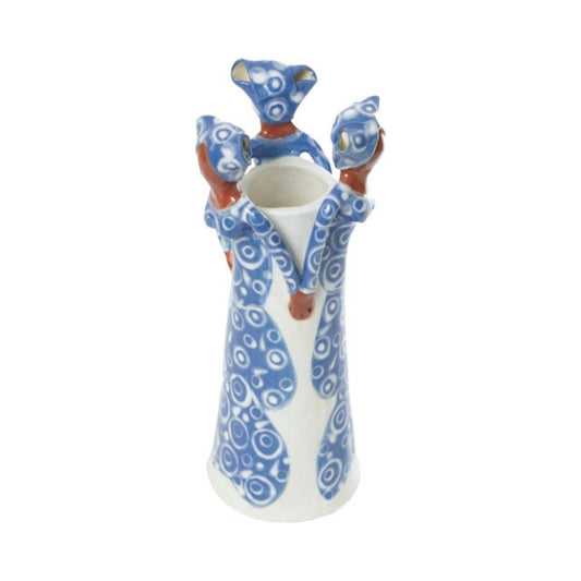 3Lady Medium Vase Cornflower Blue