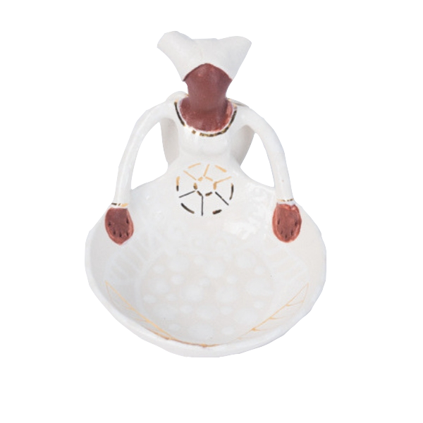 1Lady Angel Sweetie Dish White on White