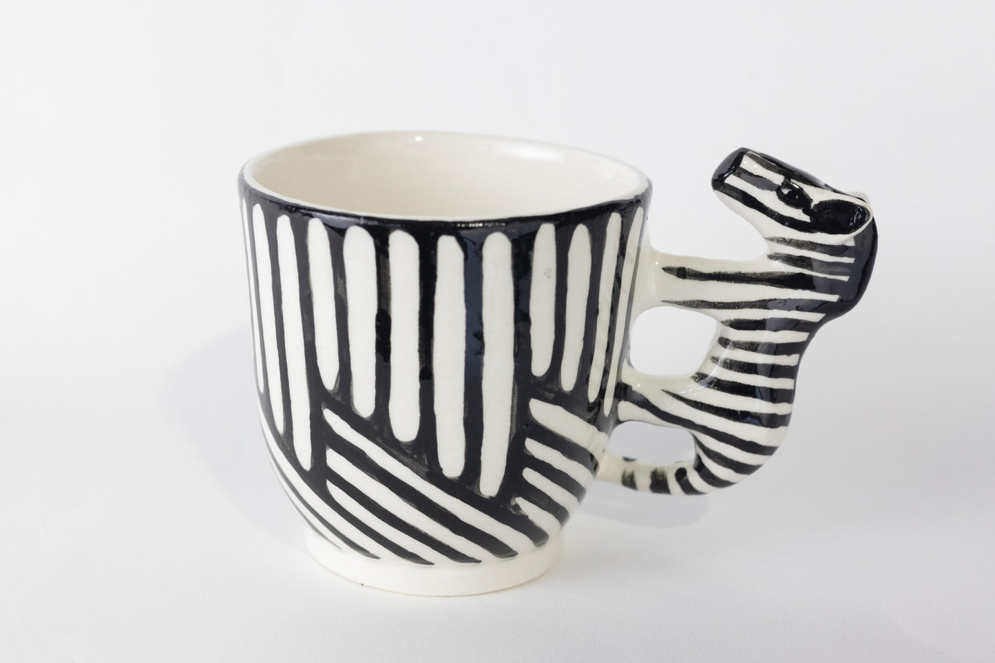 Zebra Handle Mug - Espresso size
