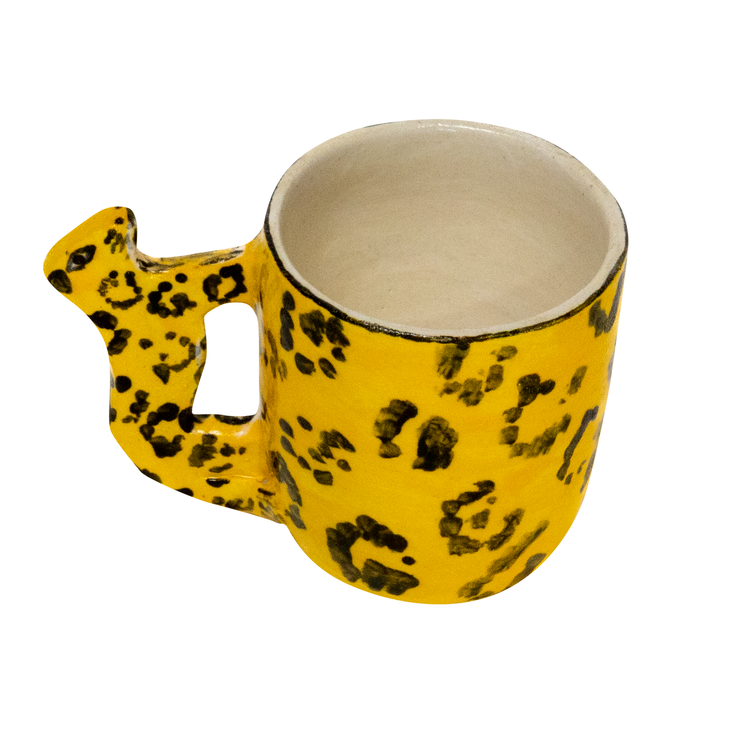 Cheetah Handle Mug - Espresso size