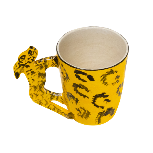 Cheetah Handle Mug - standard size