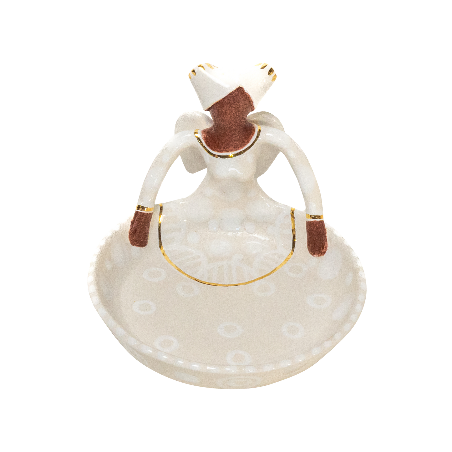 1Lady Angel Sweetie Dish White on White