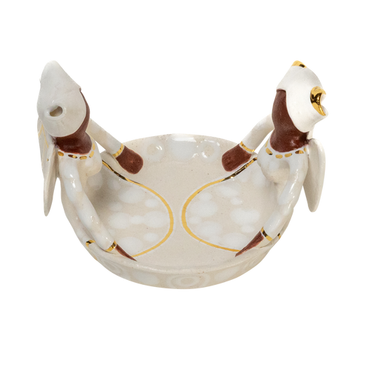 2Lady Angel Ubuntu Bowl White + Gold