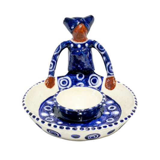 1Lady Olive Dish Indigo