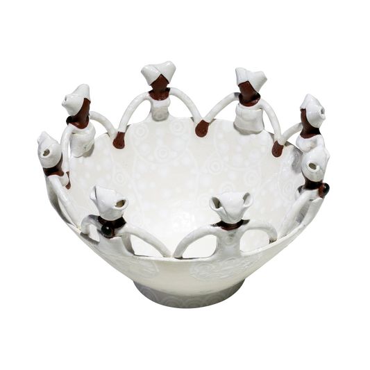 8Lady Ubuntu Bowl White on White